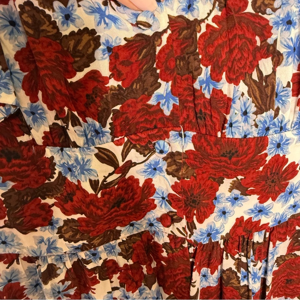 Zara Basic Button Down Sleeveless Shoulder Tie Fl… - image 6